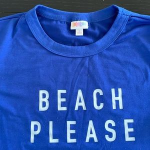 Lularoe “Beach Please” T-Shirt